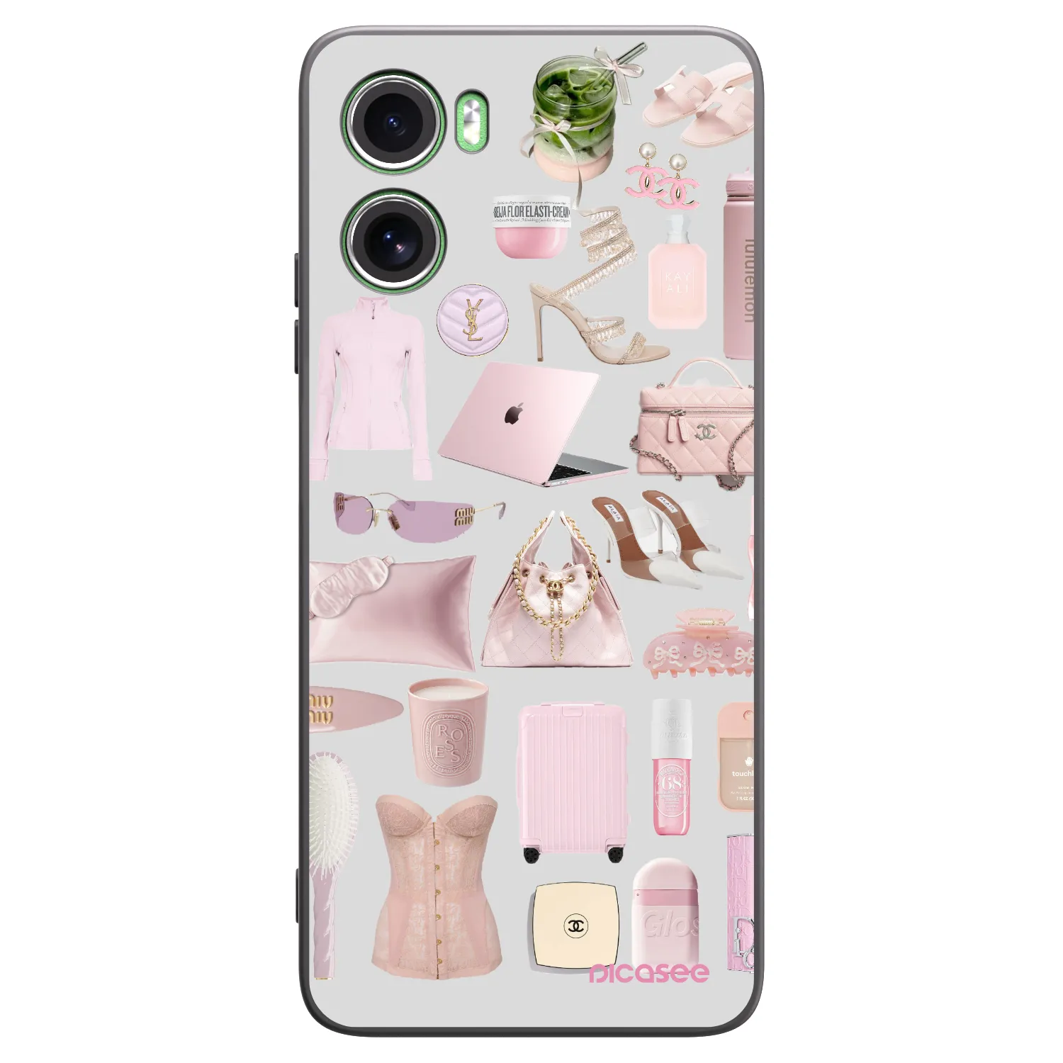 Picasee Μαύρη θήκη σιλικόνης για Motorola Moto G06 - Glam Babe