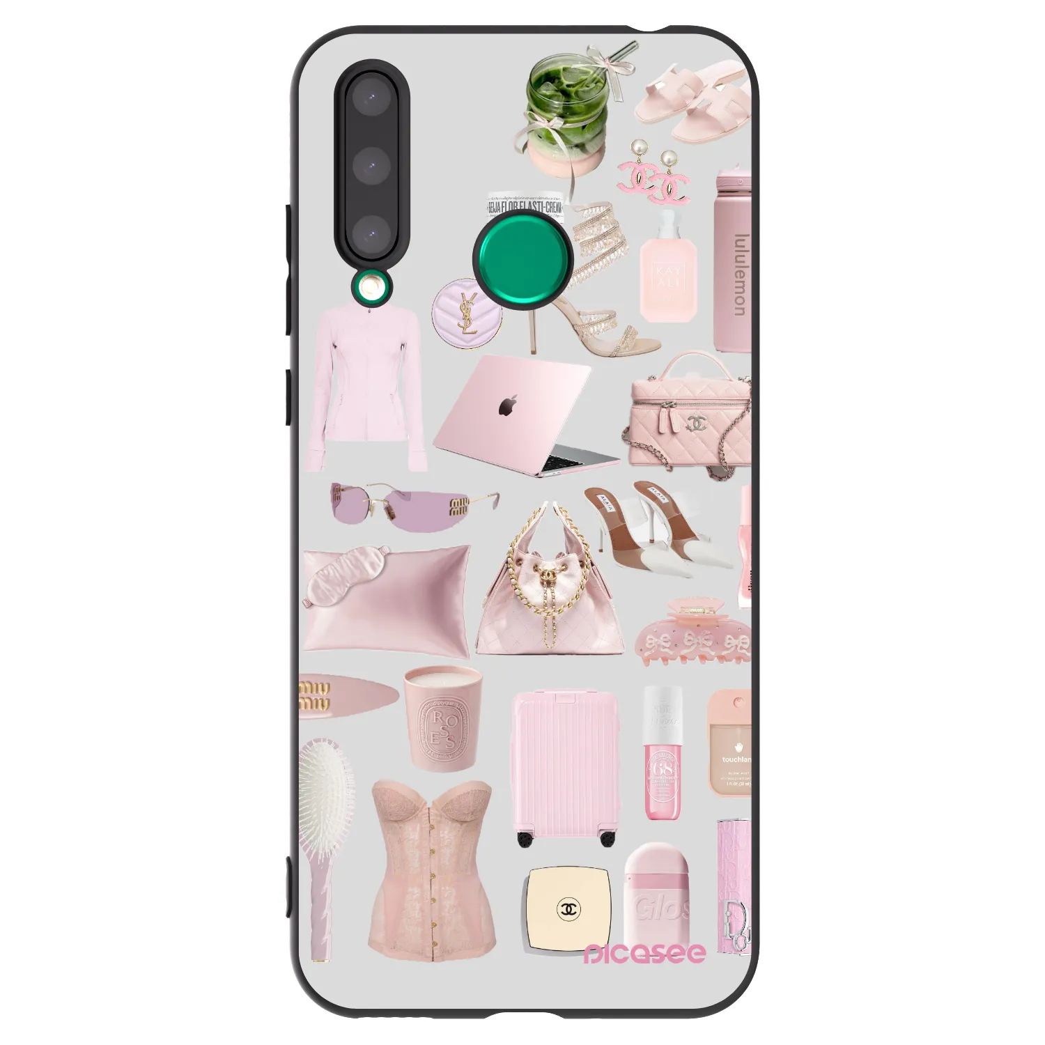 Picasee Μαύρη θήκη σιλικόνης για Honor 20 Lite - Glam Babe