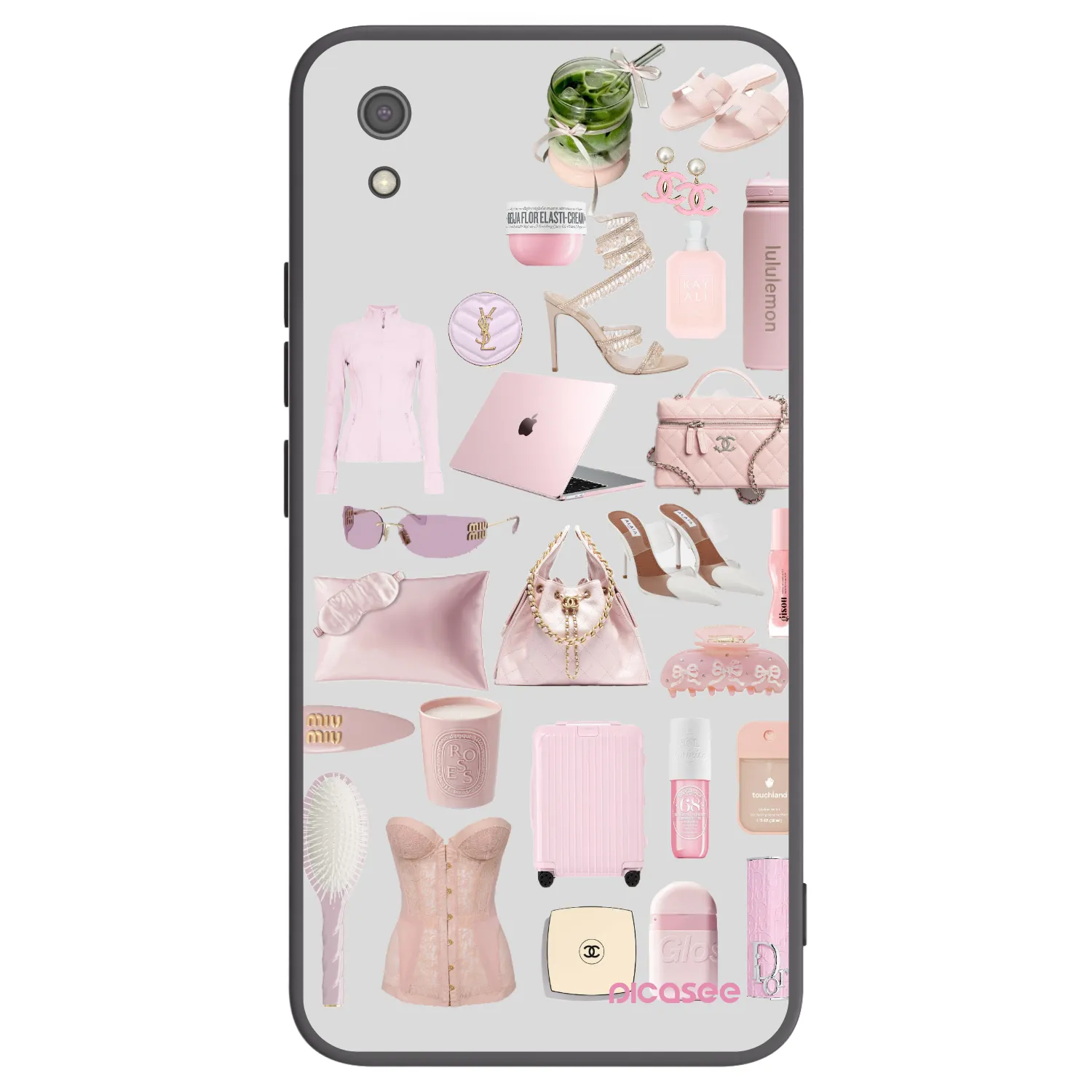 Picasee Μαύρη θήκη σιλικόνης για Xiaomi Redmi 7A - Glam Babe