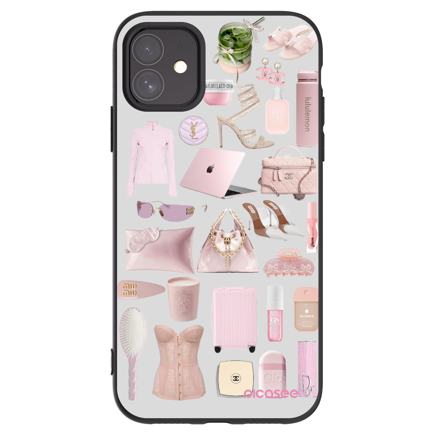 Picasee Μαύρη θήκη σιλικόνης για Apple iPhone 11 - Glam Babe