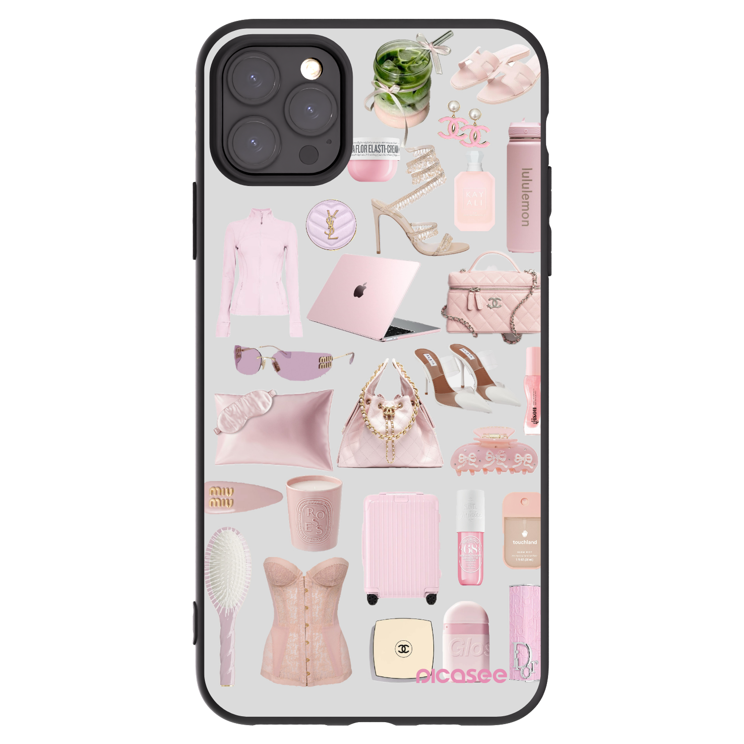 Picasee Μαύρη θήκη σιλικόνης για Apple iPhone 11 Pro Max - Glam Babe