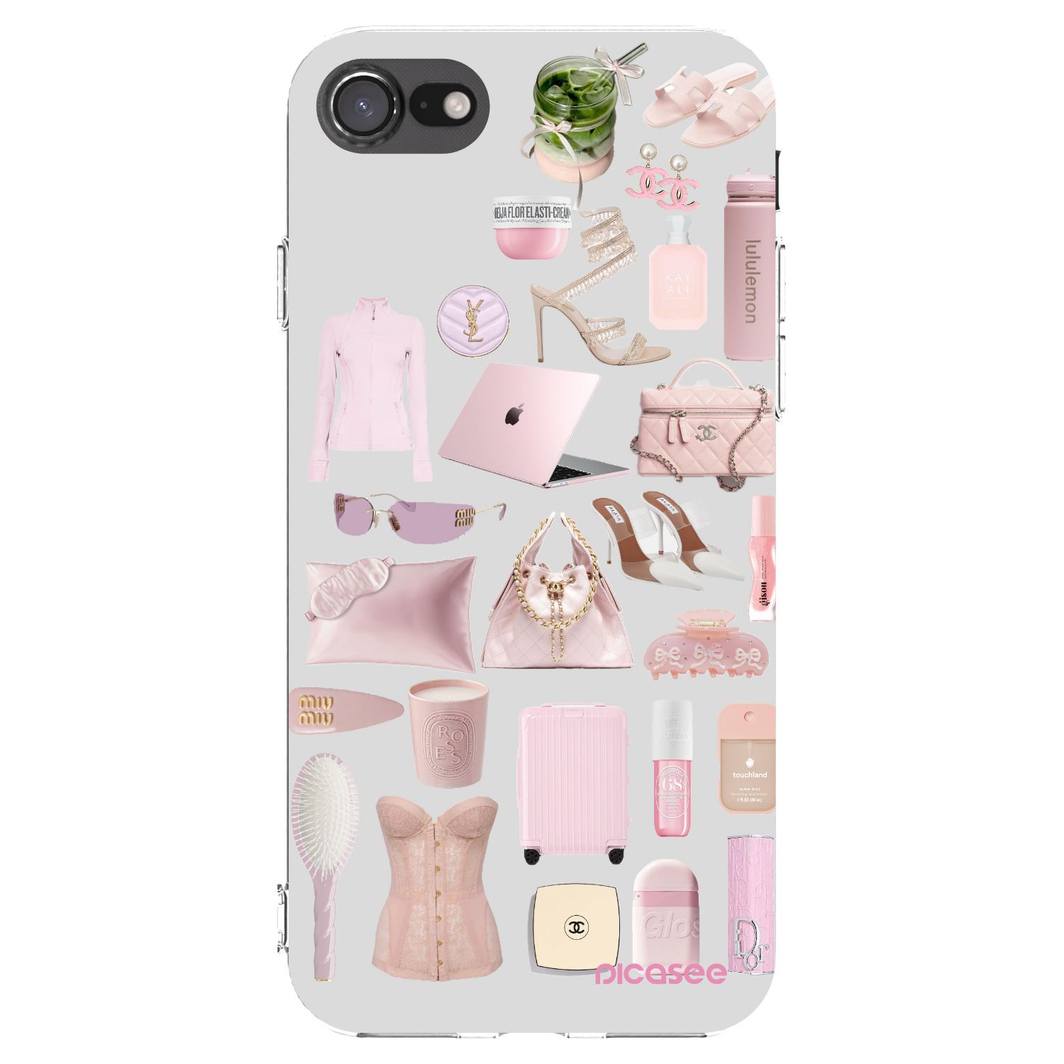 Picasee διαφανής θήκη σιλικόνης Apple iPhone 8 - Glam Babe