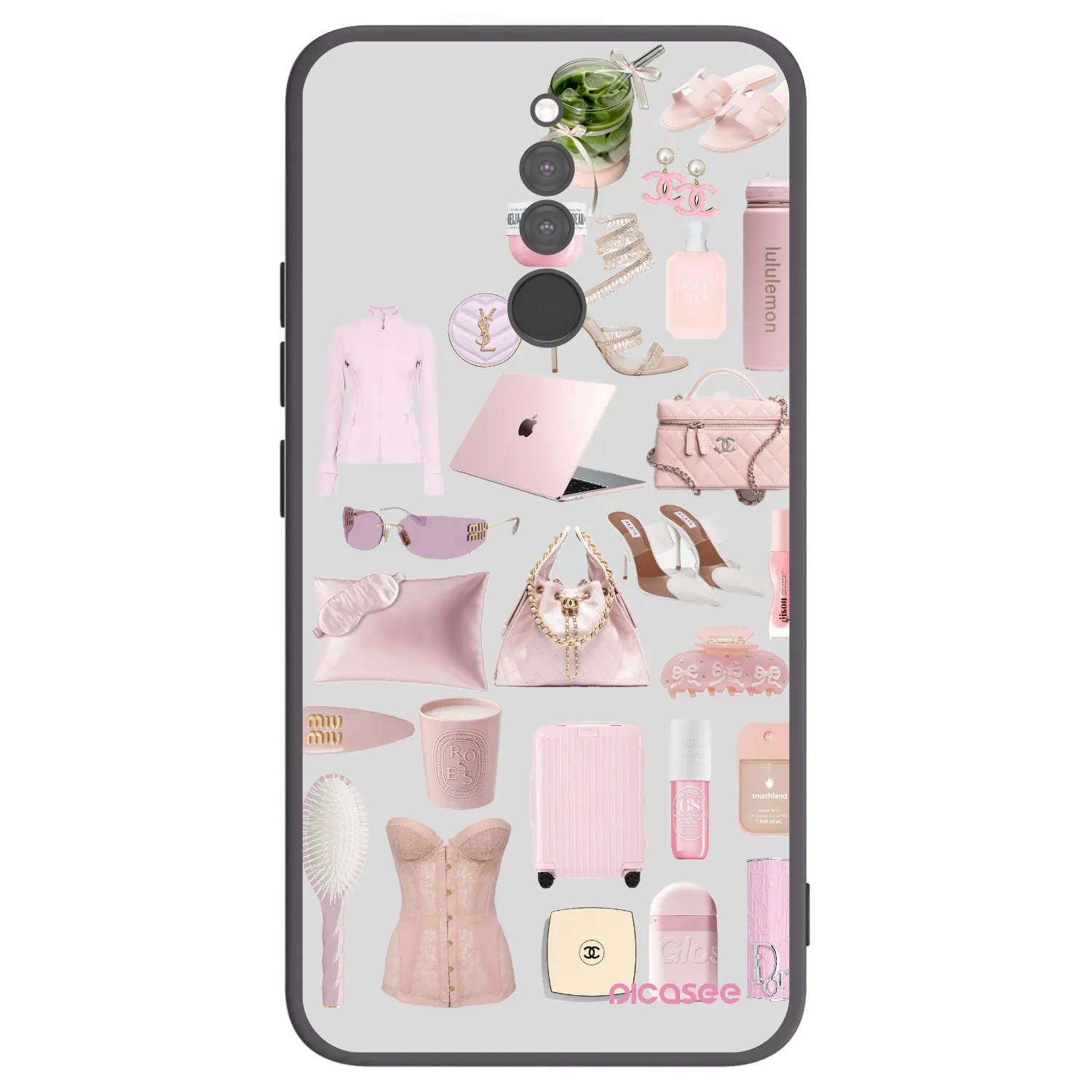 Picasee Μαύρη θήκη σιλικόνης για Xiaomi Redmi 8 - Glam Babe