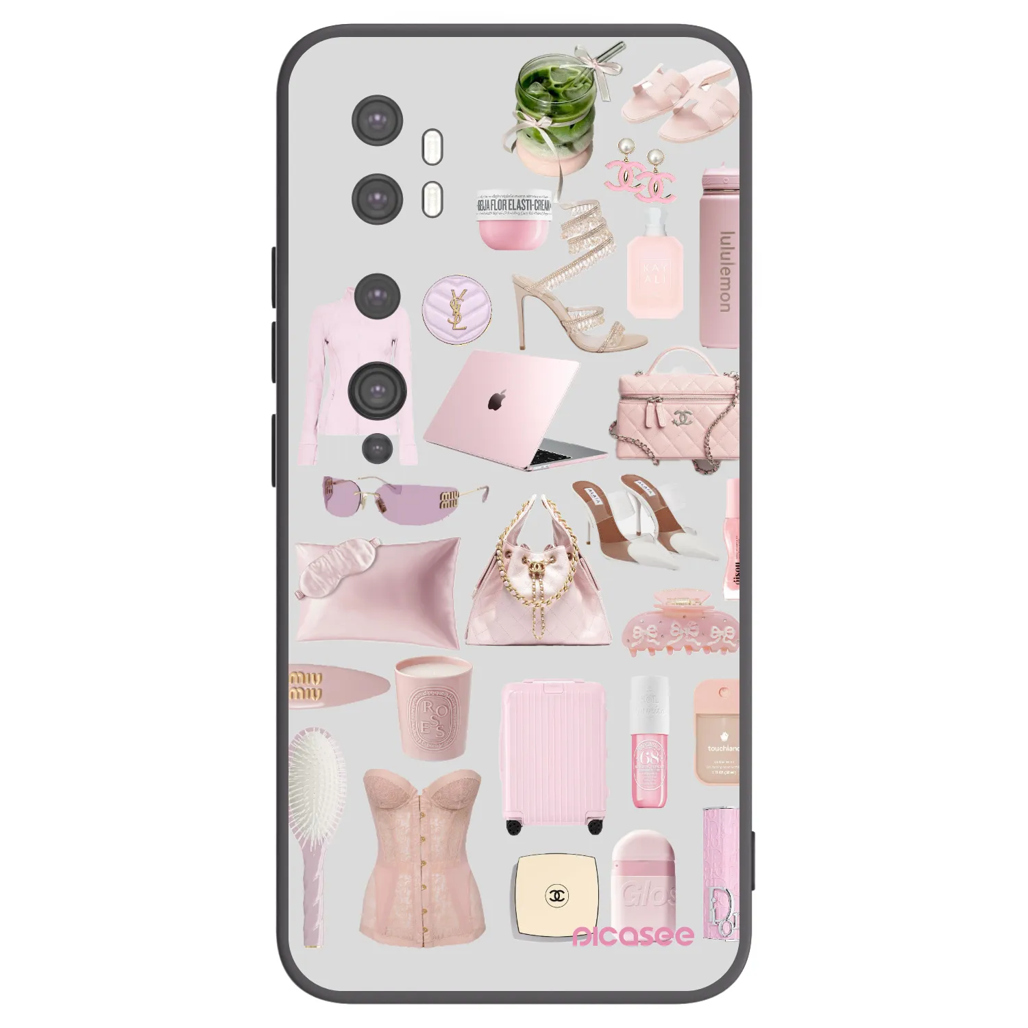 Picasee Μαύρη θήκη σιλικόνης για Xiaomi Mi Note 10 (Pro) - Glam Babe