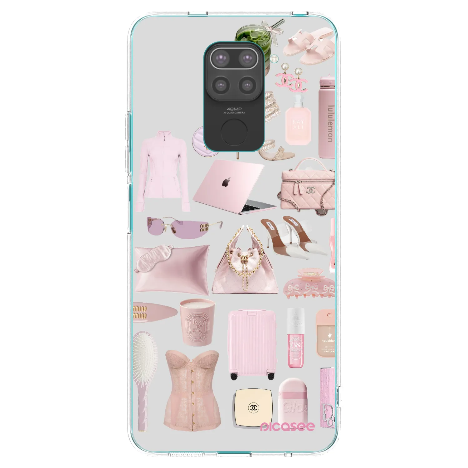 Picasee Μαύρη θήκη σιλικόνης για Xiaomi Redmi Note 9 - Glam Babe