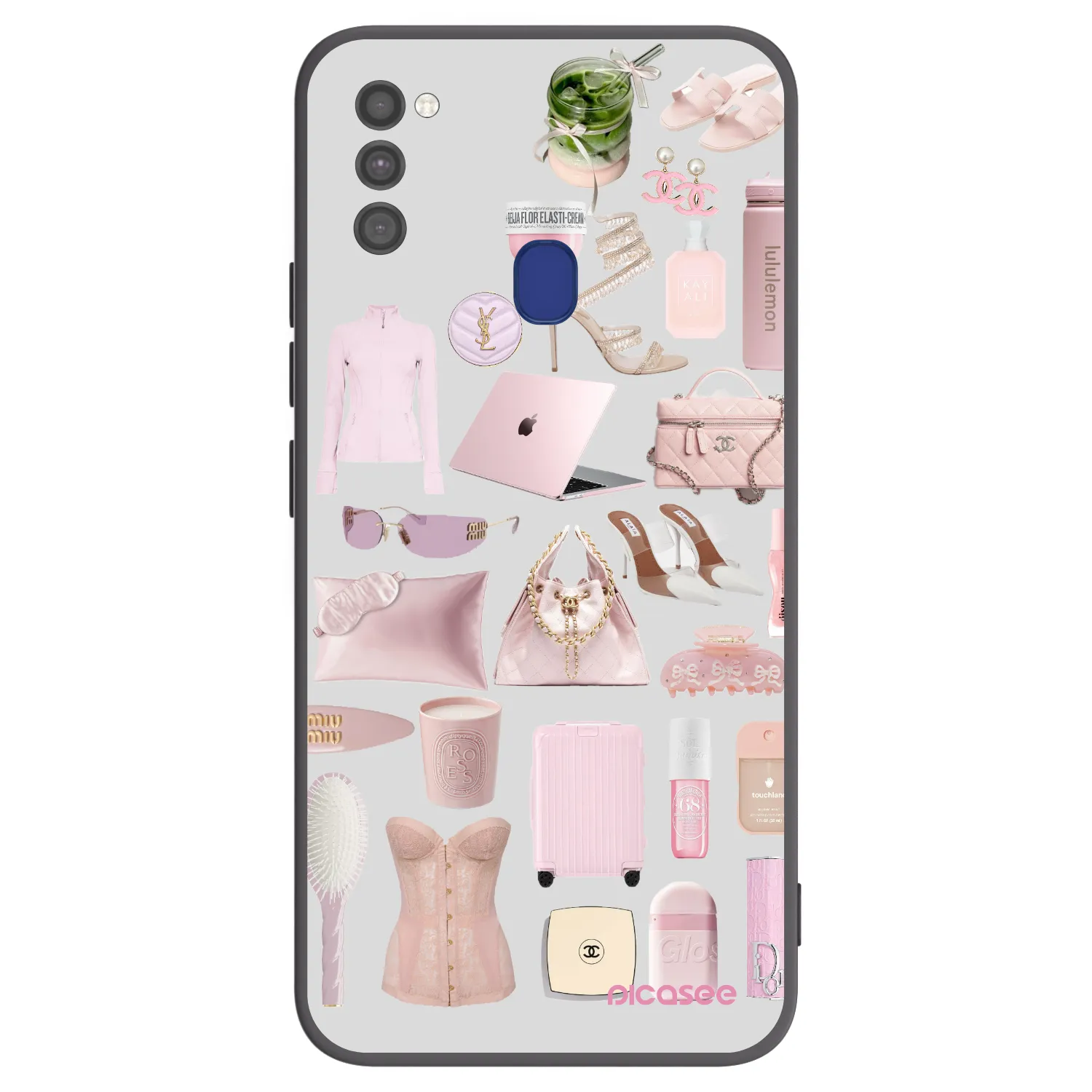 Picasee Μαύρη θήκη σιλικόνης για Samsung Galaxy M21 M215F - Glam Babe