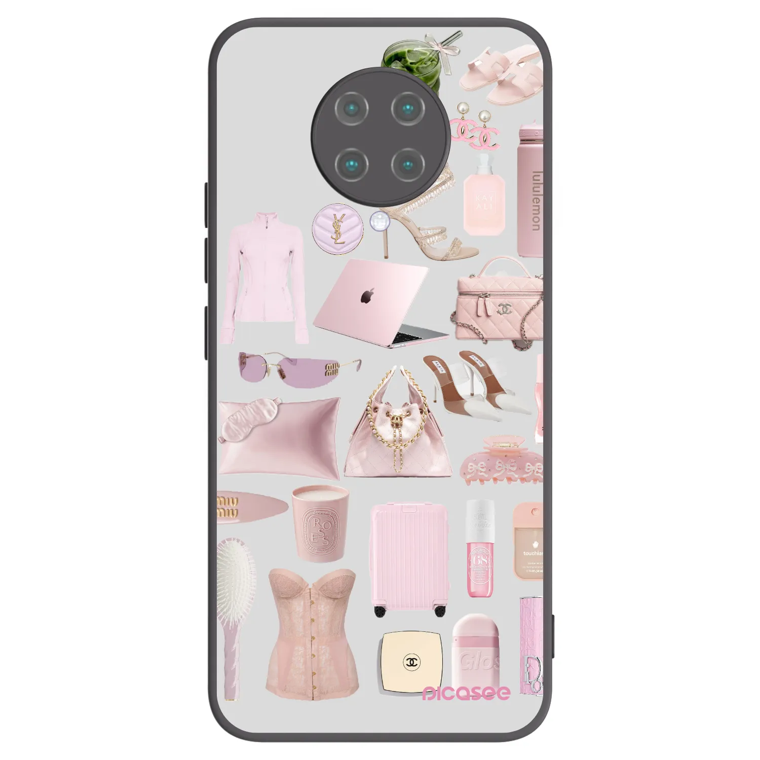 Picasee Μαύρη θήκη σιλικόνης για Xiaomi Poco F2 Pro - Glam Babe