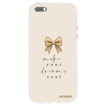 Picasee διαφανής θήκη σιλικόνης Apple iPhone 5/5S/SE - Golden Dream