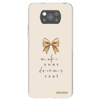 Picasee Μαύρη θήκη σιλικόνης για Xiaomi Poco X3 - Golden Dream
