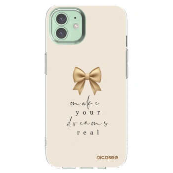Picasee διαφανής θήκη σιλικόνης Apple iPhone 12 - Golden Dream