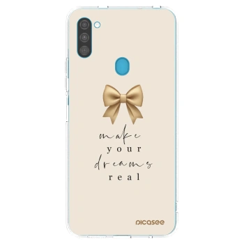 Picasee διαφανής θήκη σιλικόνης Samsung Galaxy M11 - Golden Dream