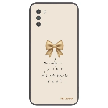 Picasee Μαύρη θήκη σιλικόνης για Xiaomi Poco M3 - Golden Dream