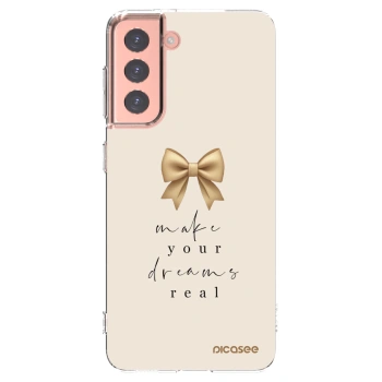Picasee διαφανής θήκη σιλικόνης Samsung Galaxy S21 5G G991B - Golden Dream