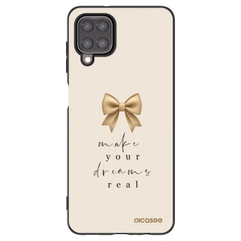 Picasee Μαύρη θήκη σιλικόνης για Samsung Galaxy A12 A125F - Golden Dream
