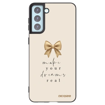 Picasee Μαύρη θήκη σιλικόνης για Samsung Galaxy S21+ 5G G996F - Golden Dream
