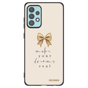 Picasee Μαύρη θήκη σιλικόνης για Samsung Galaxy A72 A725F - Golden Dream