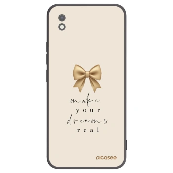 Picasee Μαύρη θήκη σιλικόνης για Xiaomi Redmi 9AT - Golden Dream