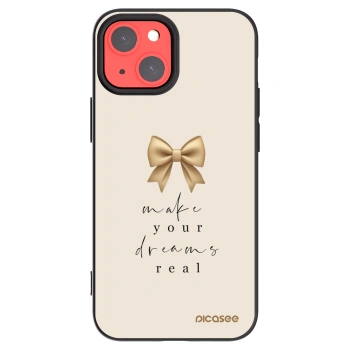 Picasee Μαύρη θήκη σιλικόνης για Apple iPhone 13 mini - Golden Dream