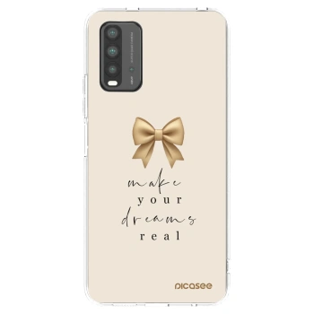 Picasee Μαύρη θήκη σιλικόνης για Xiaomi Redmi 9T - Golden Dream