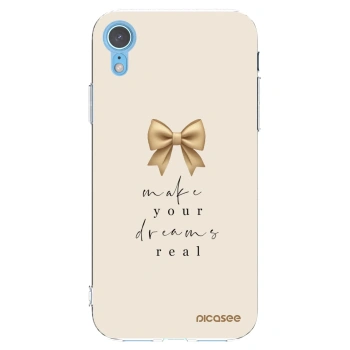 Picasee διαφανής θήκη σιλικόνης Apple iPhone XR - Golden Dream