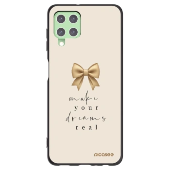 Picasee Μαύρη θήκη σιλικόνης για Samsung Galaxy A22 A225F 4G - Golden Dream