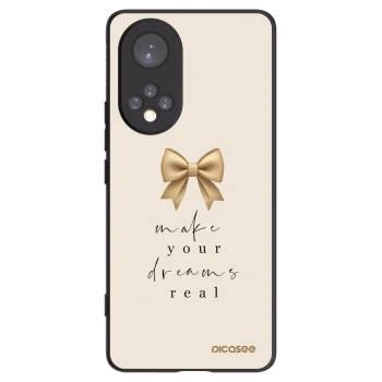 Picasee Μαύρη θήκη σιλικόνης για Honor 50 5G - Golden Dream