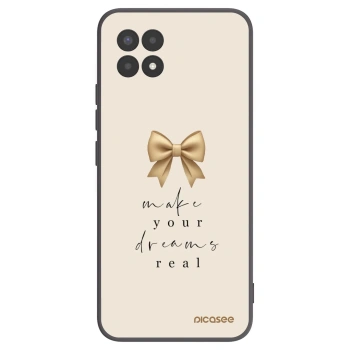 Picasee Μαύρη θήκη σιλικόνης για Realme 8i - Golden Dream