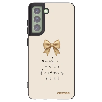 Picasee Μαύρη θήκη σιλικόνης για Samsung Galaxy S21 FE 5G - Golden Dream