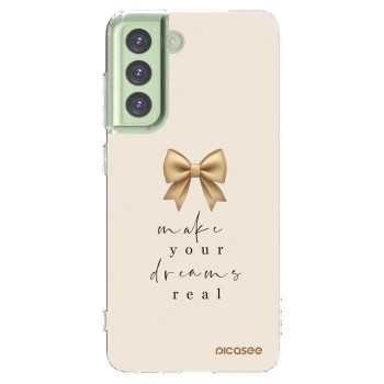Picasee διαφανής θήκη σιλικόνης Samsung Galaxy S21 FE 5G - Golden Dream