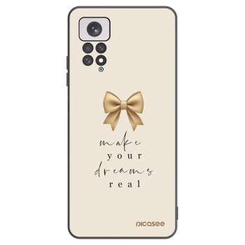 Picasee Μαύρη θήκη σιλικόνης για Xiaomi Redmi Note 11 - Golden Dream