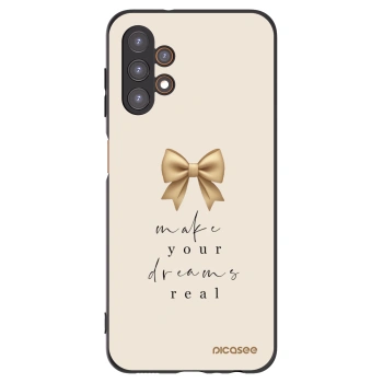 Picasee Μαύρη θήκη σιλικόνης για Samsung Galaxy A13 4G A135 - Golden Dream