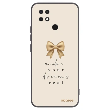 Picasee Μαύρη θήκη σιλικόνης για Xiaomi Redmi 10C - Golden Dream