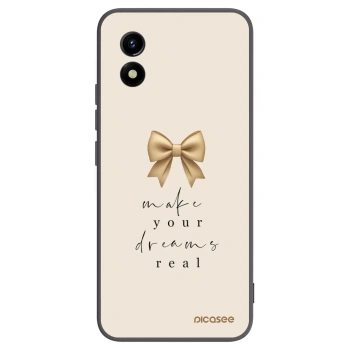 Picasee Μαύρη θήκη σιλικόνης για Vivo Y01 - Golden Dream