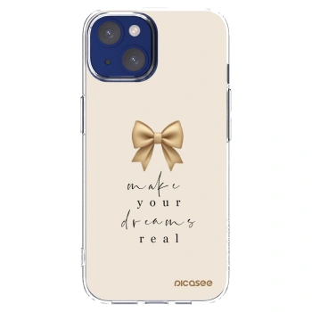 Picasee διαφανής θήκη σιλικόνης Apple iPhone 14 - Golden Dream