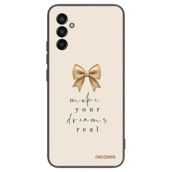 Picasee Μαύρη θήκη σιλικόνης για Samsung Galaxy M13 M135F - Golden Dream