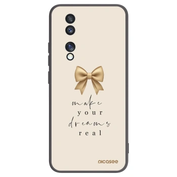 Picasee Μαύρη θήκη σιλικόνης για Honor 70 - Golden Dream