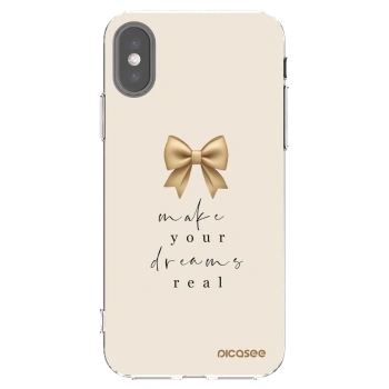 Picasee διαφανής θήκη σιλικόνης Apple iPhone X/XS - Golden Dream