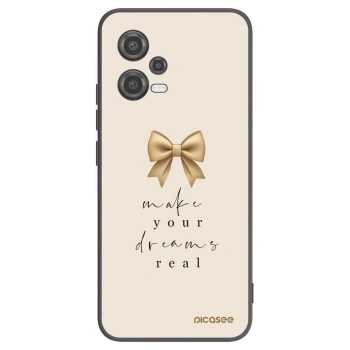 Picasee Μαύρη θήκη σιλικόνης για Xiaomi Poco X5 - Golden Dream