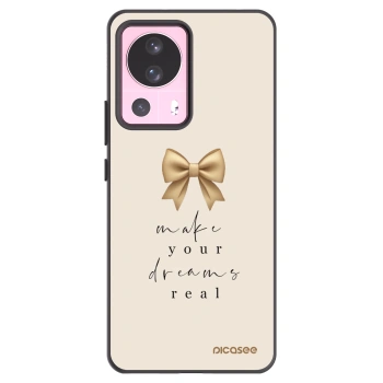 Picasee Μαύρη θήκη σιλικόνης για Xiaomi 13 Lite - Golden Dream