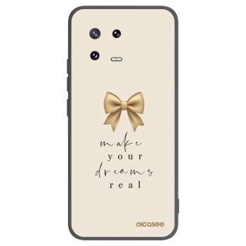 Picasee Μαύρη θήκη σιλικόνης για Xiaomi 13 Pro - Golden Dream
