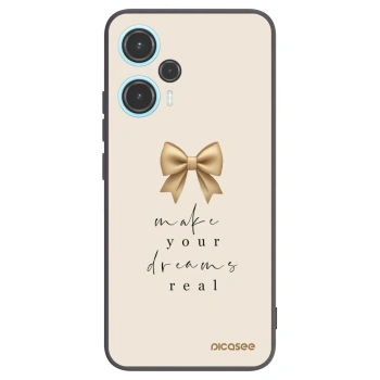 Picasee Μαύρη θήκη σιλικόνης για Xiaomi Poco F5 - Golden Dream