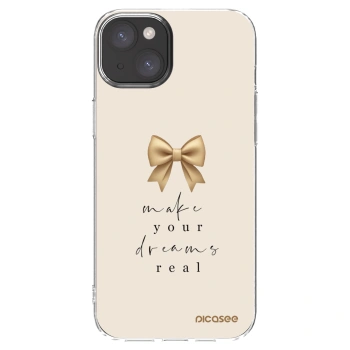 Picasee διαφανής θήκη σιλικόνης Apple iPhone 15 Plus - Golden Dream