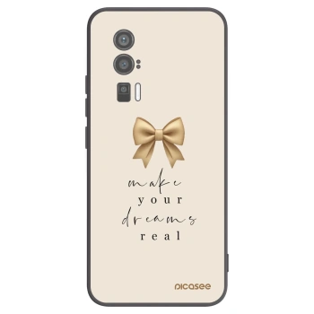 Picasee Μαύρη θήκη σιλικόνης για Xiaomi Poco F5 Pro 5G - Golden Dream