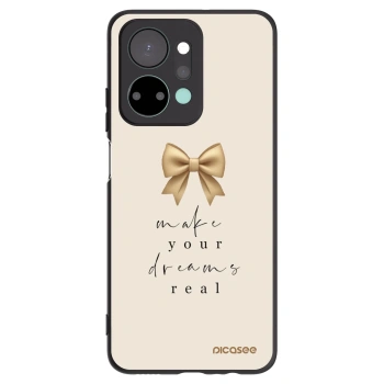 Picasee Μαύρη θήκη σιλικόνης για Honor X7a - Golden Dream