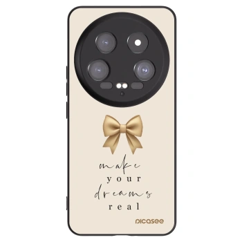 Picasee Μαύρη θήκη σιλικόνης για Xiaomi 14 Ultra - Golden Dream