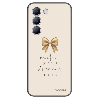 Picasee Μαύρη θήκη σιλικόνης για Vivo V40 SE 5G - Golden Dream