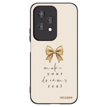 Picasee Μαύρη θήκη σιλικόνης για Honor 200 Lite - Golden Dream