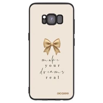 Picasee Μαύρη θήκη σιλικόνης για Samsung Galaxy S8 G950F - Golden Dream