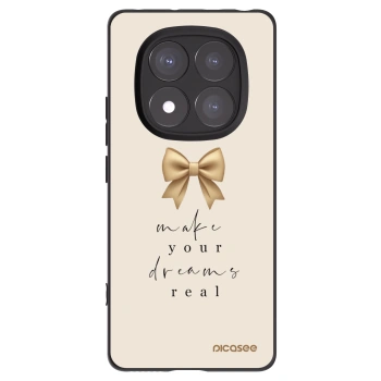 Picasee Μαύρη θήκη σιλικόνης για Xiaomi Redmi Note 14 Pro 5G - Golden Dream