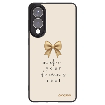 Picasee Μαύρη θήκη σιλικόνης για Samsung Galaxy S25 Edge 5G - Golden Dream